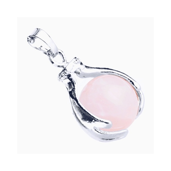 Genuine Rose Quartz Pendant REAL Rose Quartz - Picture 3 of 3
